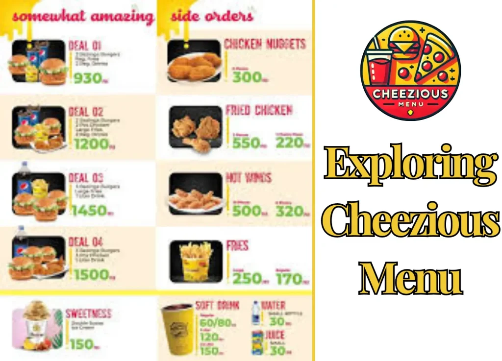 cheezious menu prives